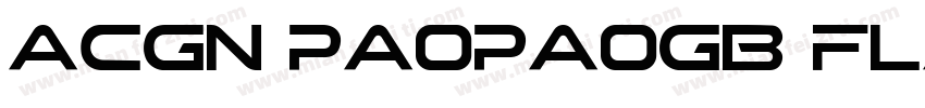 ACGN PaopaoGB Flash字体转换